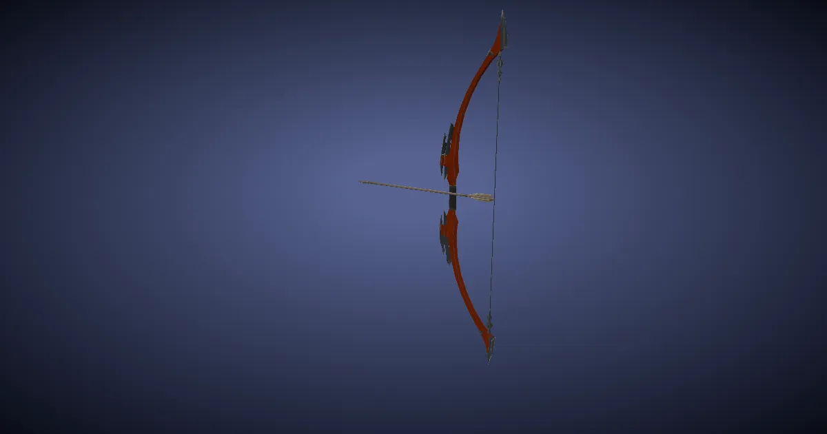 Cedar Longbow - 3D render