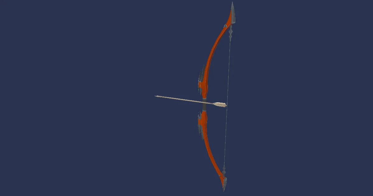 Cedar Longbow - 3D render