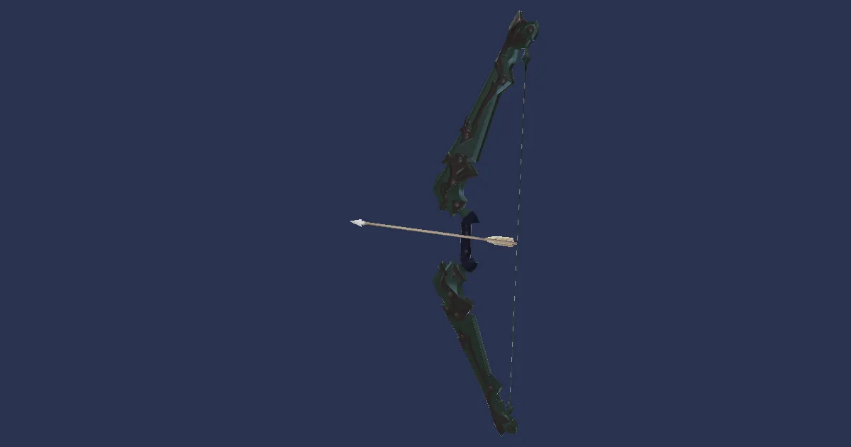 Holy Cedar Composite Bow - 3D render