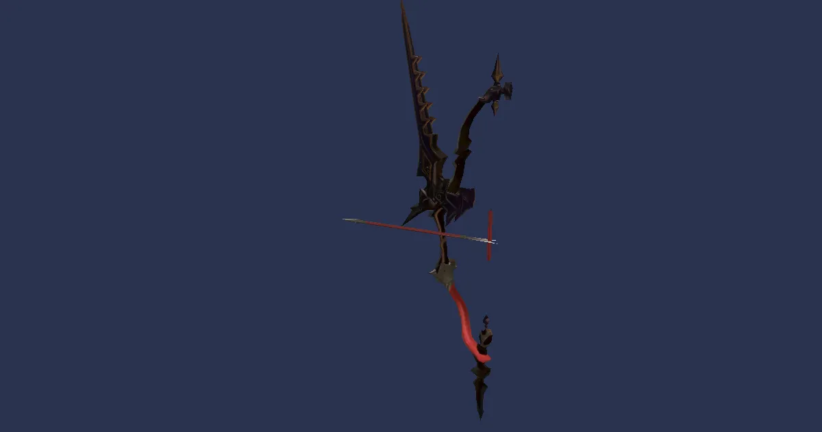 Persimmon Bow - 3D render