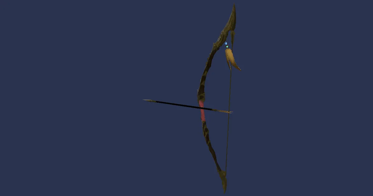 Zelkova Longbow - 3D render