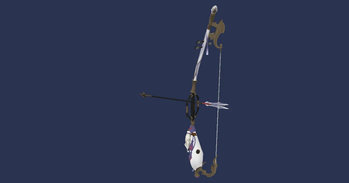 Byakko's Lutebow - 3D render