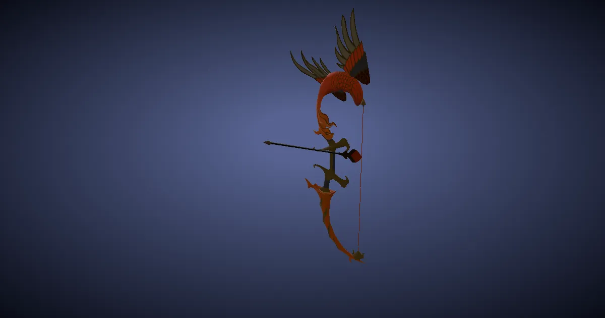3D-Ansicht von Suzaku-Langbogen