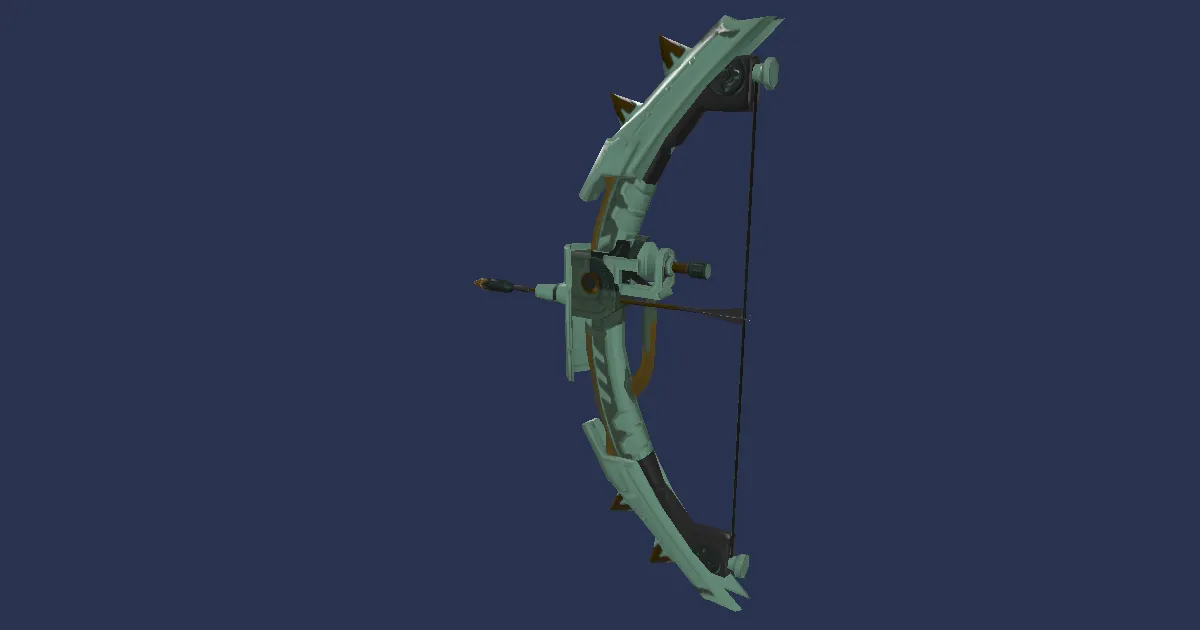 Rendu 3D de Arc nain en gaïac