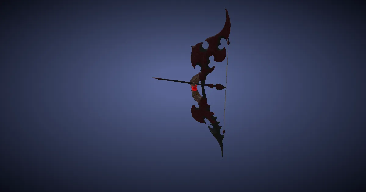 Ruby Bow - 3D render