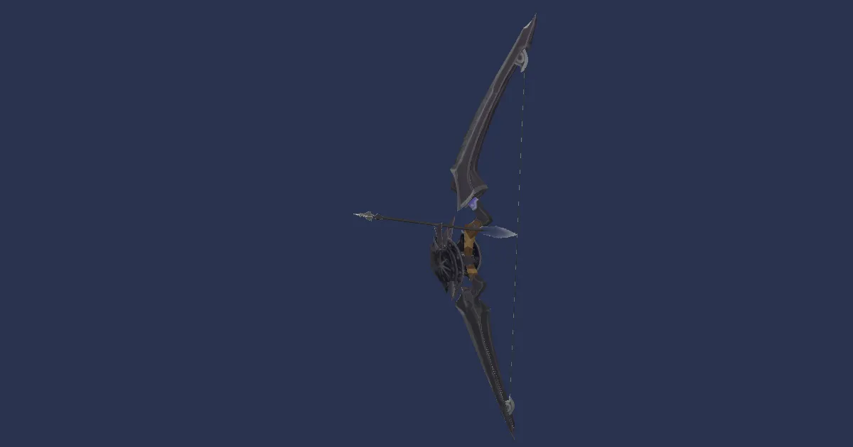 Augmented Cryptlurker's Composite Bow - 3D render