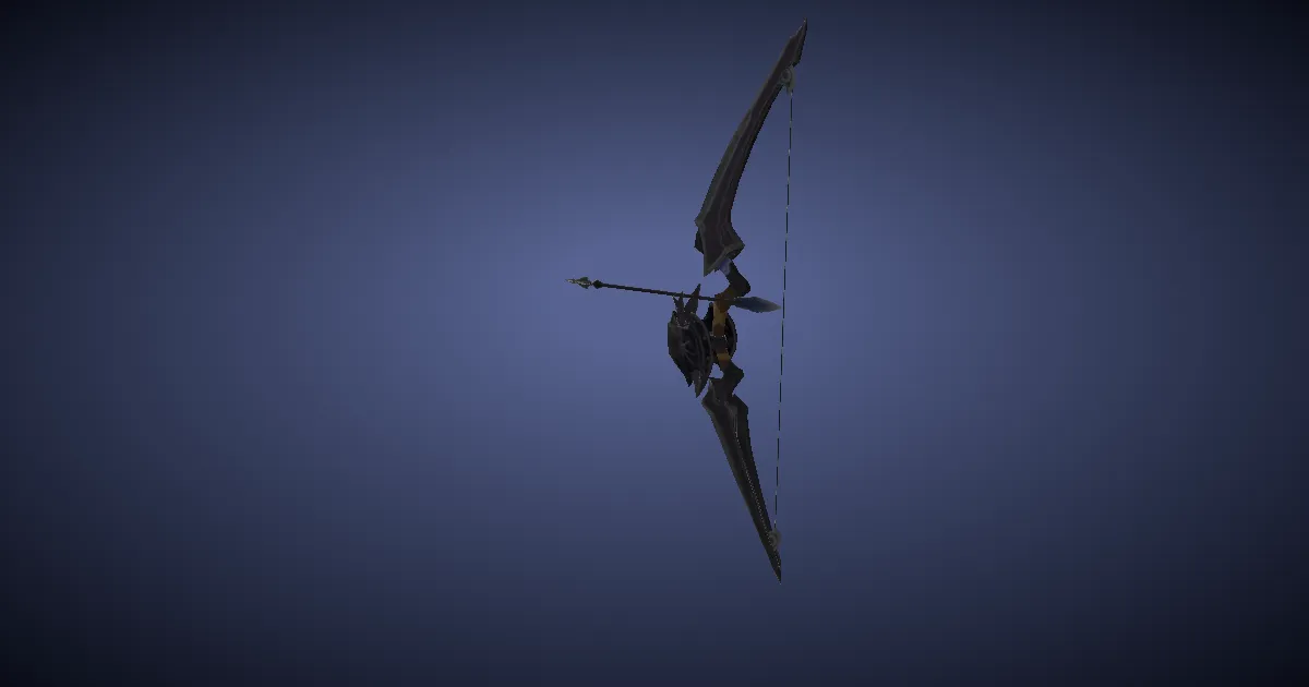 Augmented Cryptlurker's Composite Bow - 3D render