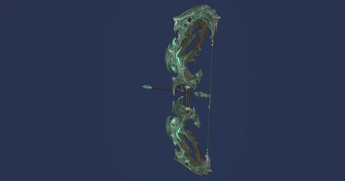 Emerald Longbow - 3D render