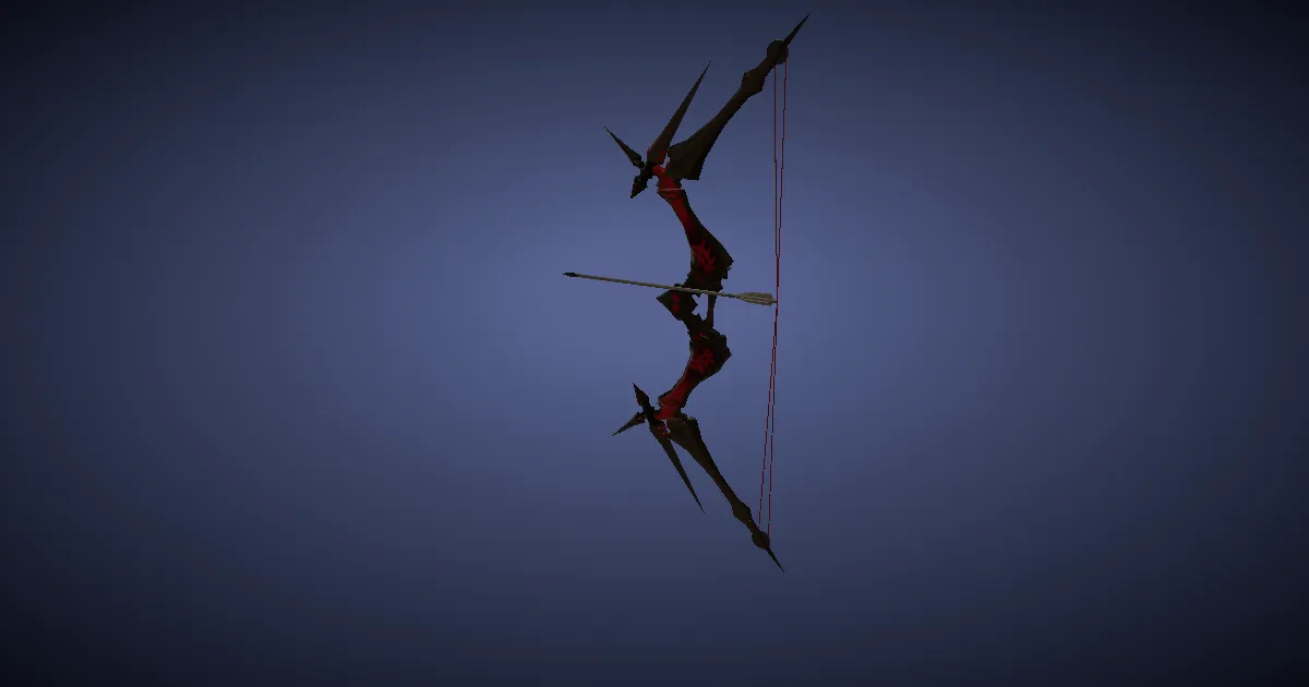 Larch Composite Bow - 3D render