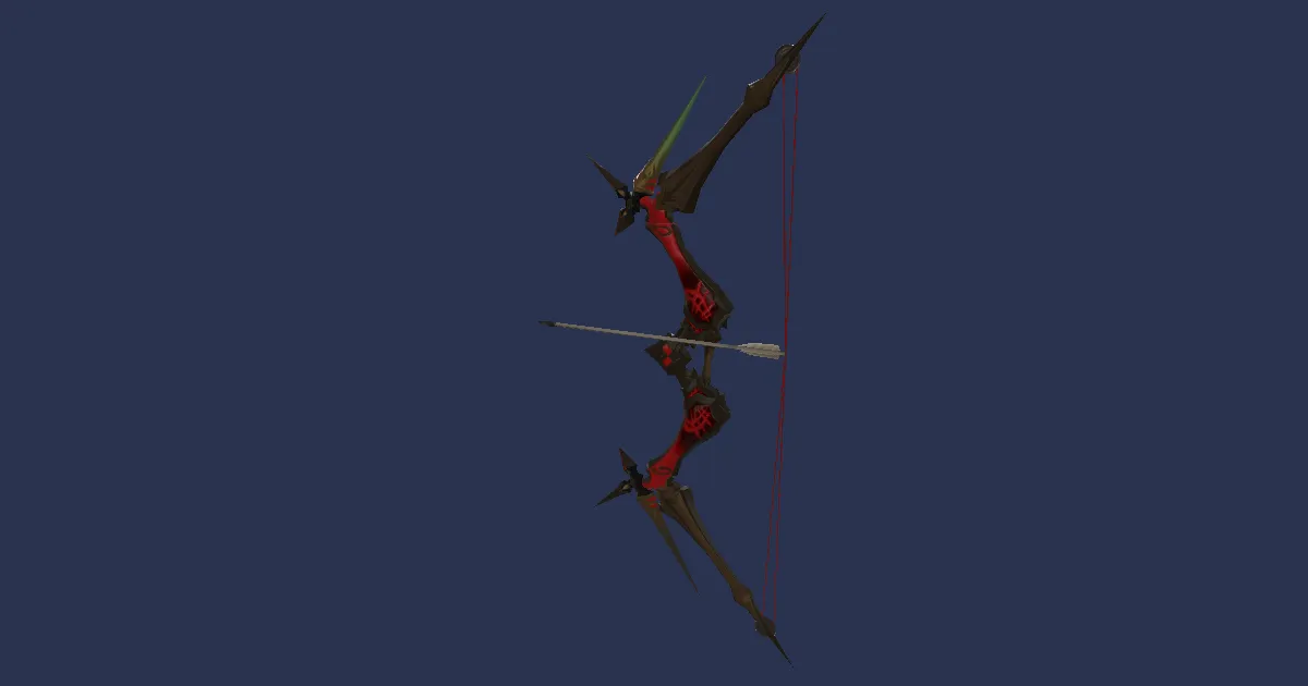 Larch Composite Bow - 3D render