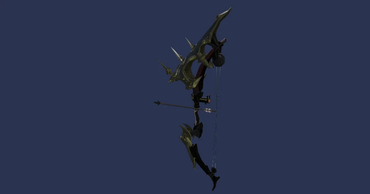 Beech Composite Bow - 3D render