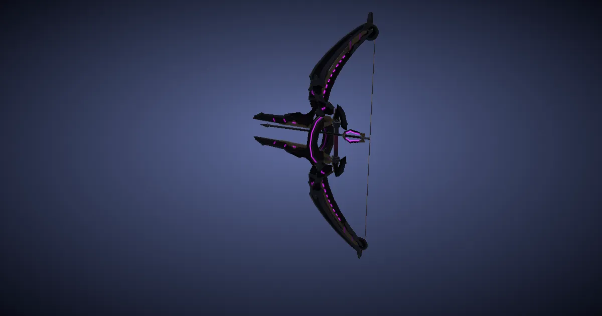 Ra'Kaznar Bow - 3D render