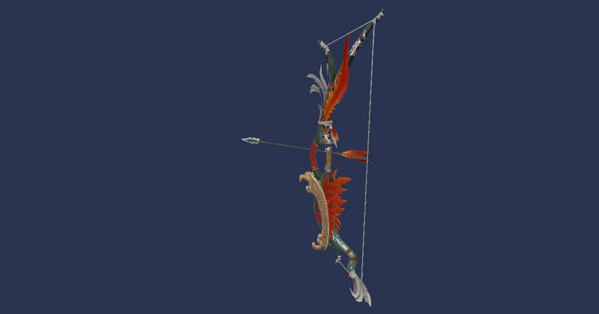 3D-Ansicht von Valigarmanda-Langbogen