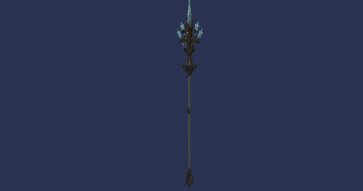 White Oak Cane - 3D render