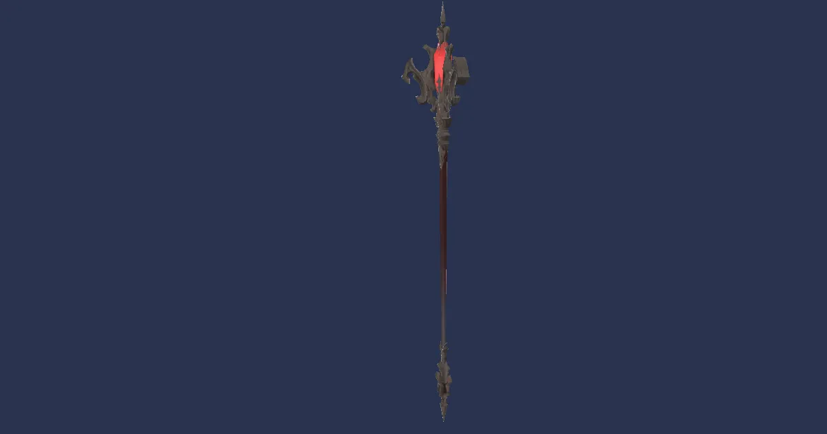 Zelkova Cane - 3D render