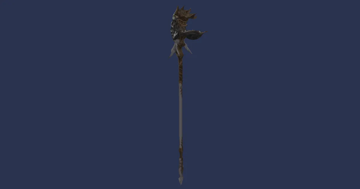 Shinryu's Cane - 3D render