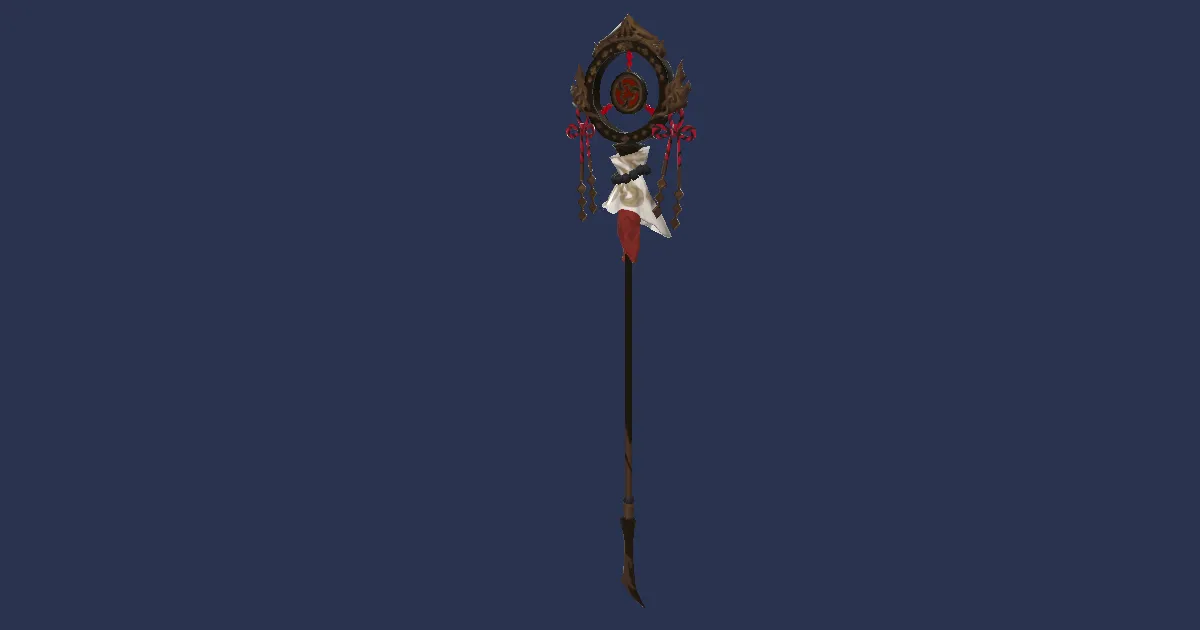 Suzaku's Cane - 3D render