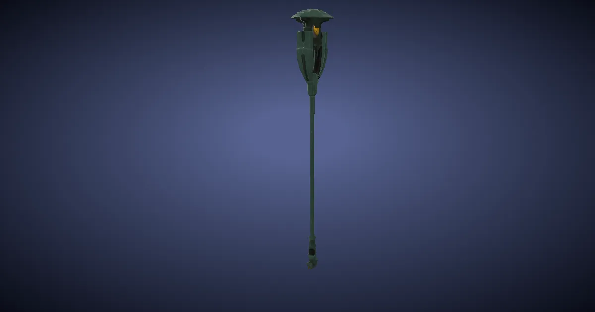 Dwarven Lignum Cane - 3D render