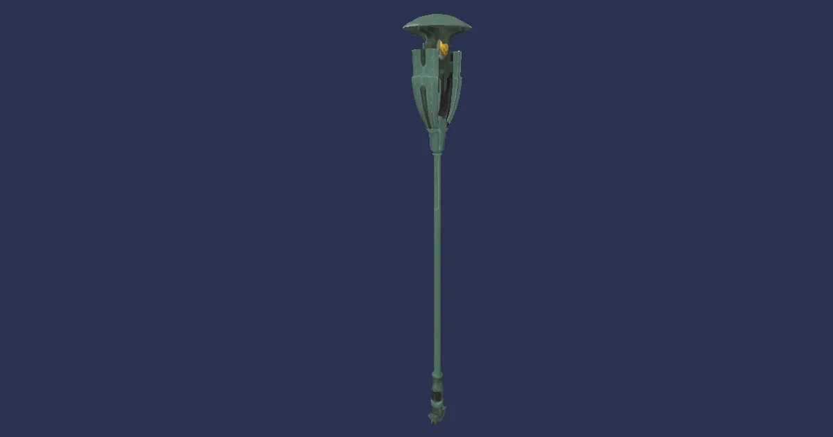 Dwarven Lignum Cane - 3D render
