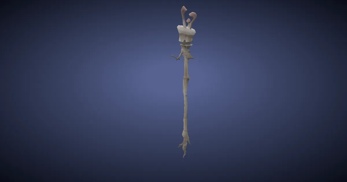 Dark Chestnut Rod - 3D render