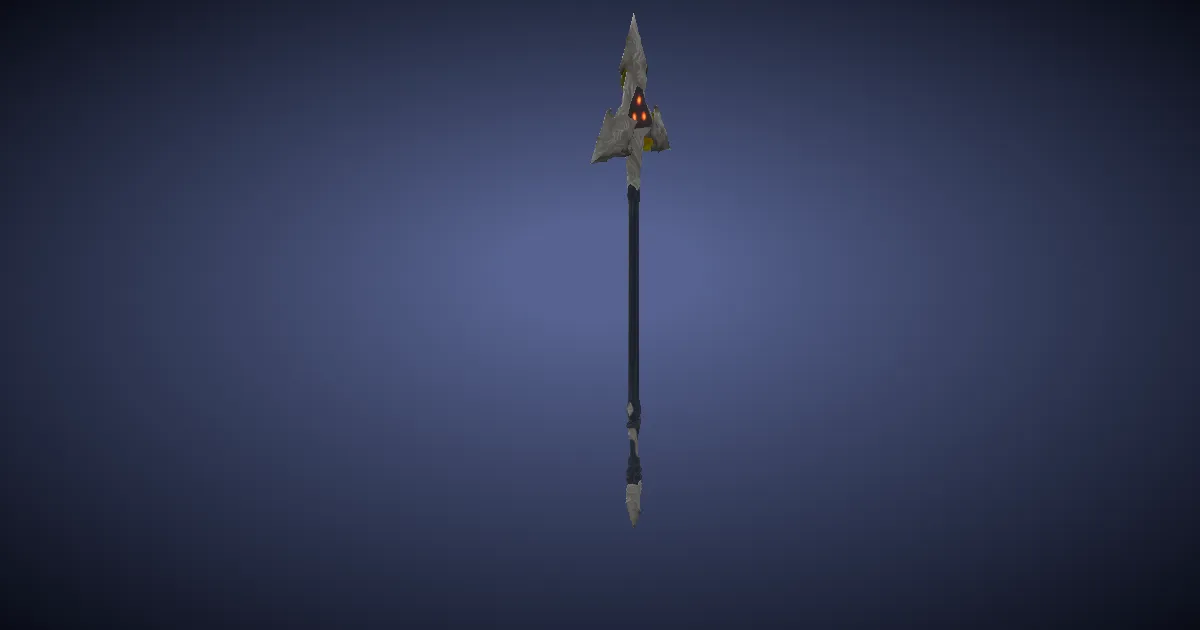 Diamond Zeta Cane - 3D render