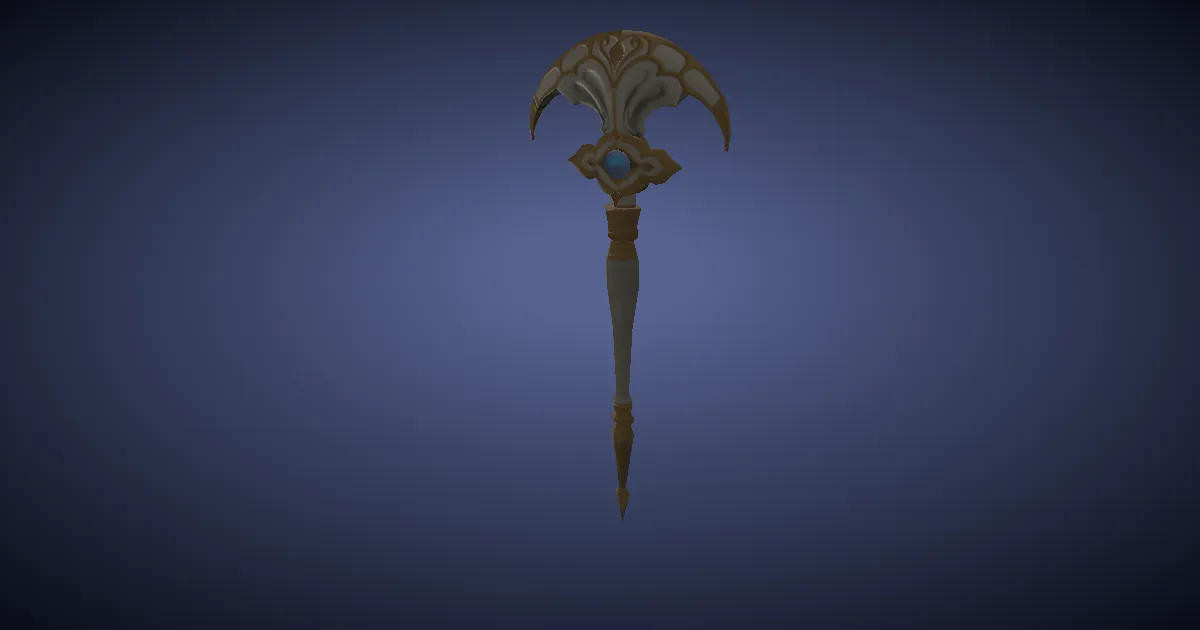 Electrum Scepter - 3D render