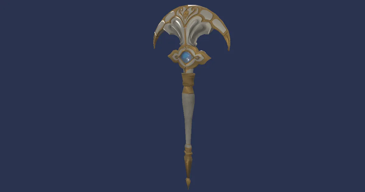 Electrum Scepter - 3D render