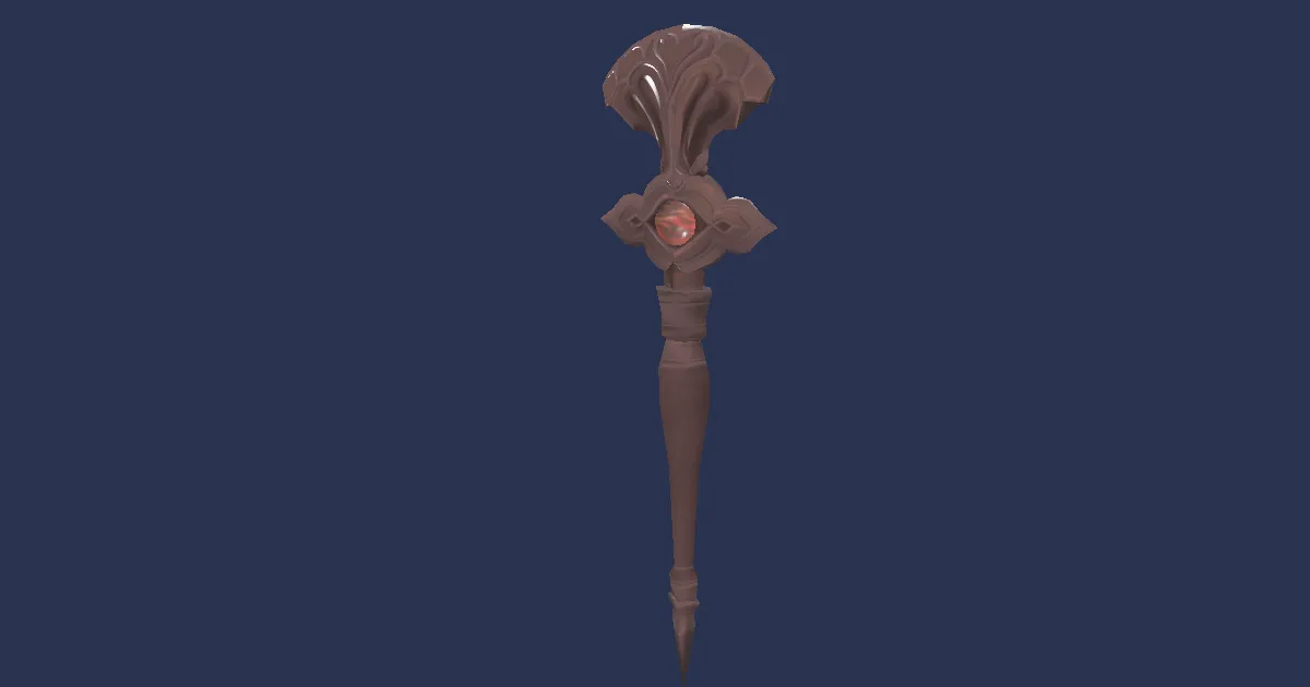 Copper Scepter - 3D render
