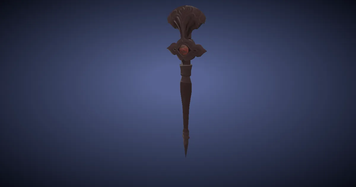 Copper Scepter - 3D render