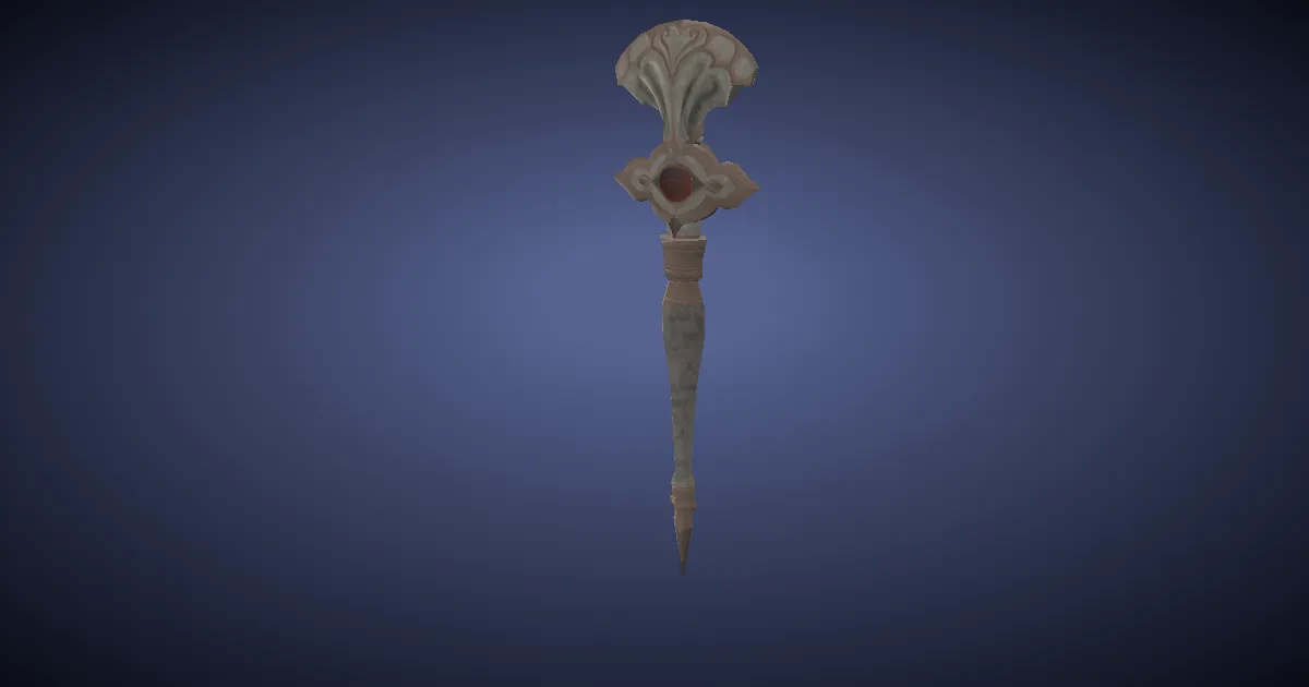 Weathered Scepter - 3D render