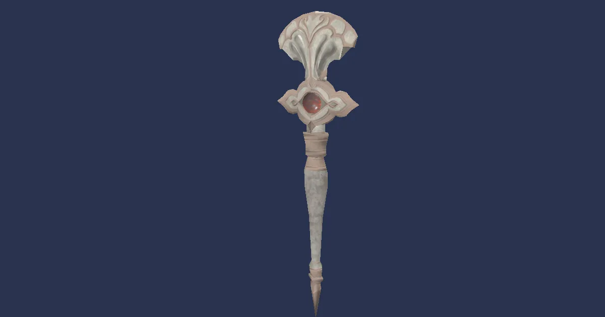 3D-Ansicht von Verschlissenes Zepter