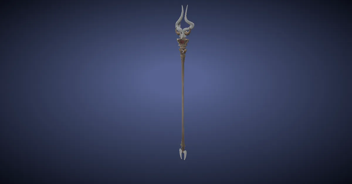 3D-Ansicht von Antilopenhornstab
