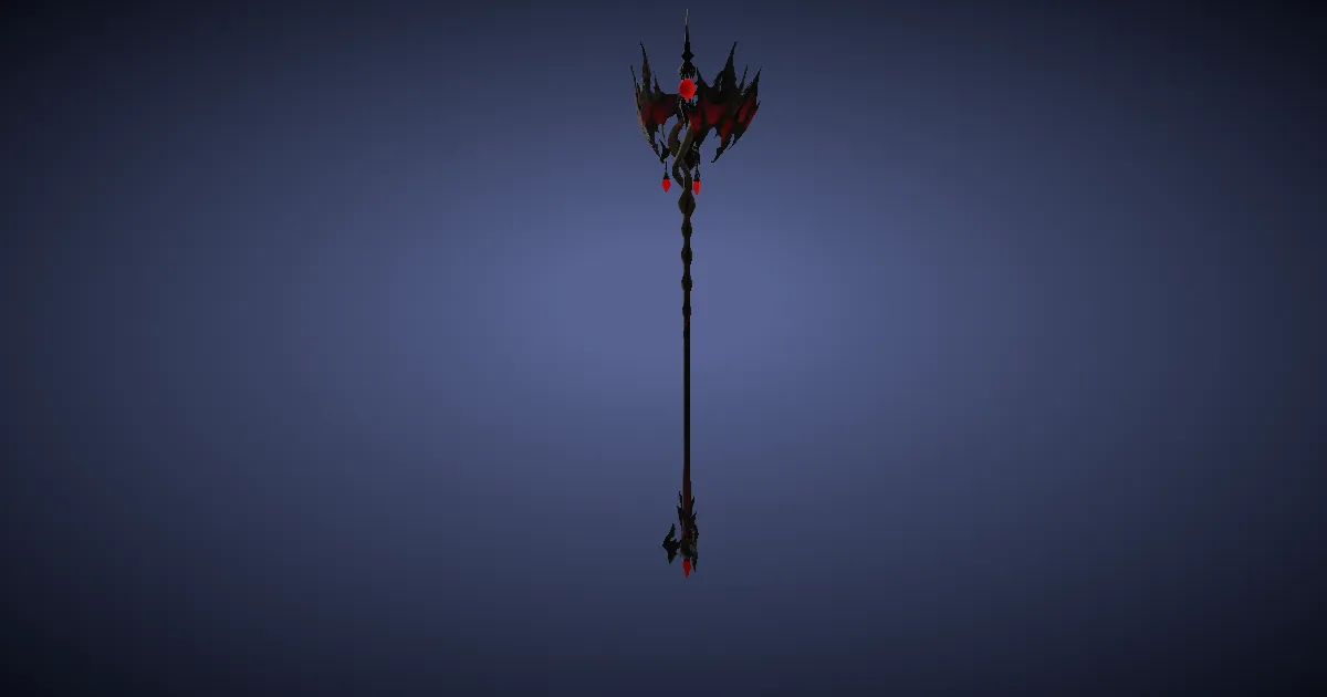 Augmented Silvergrace Rod - 3D render