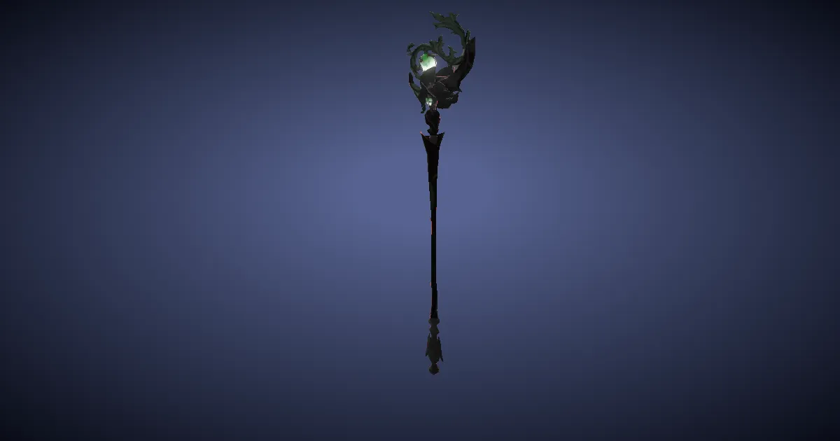 Applewood Staff - 3D render