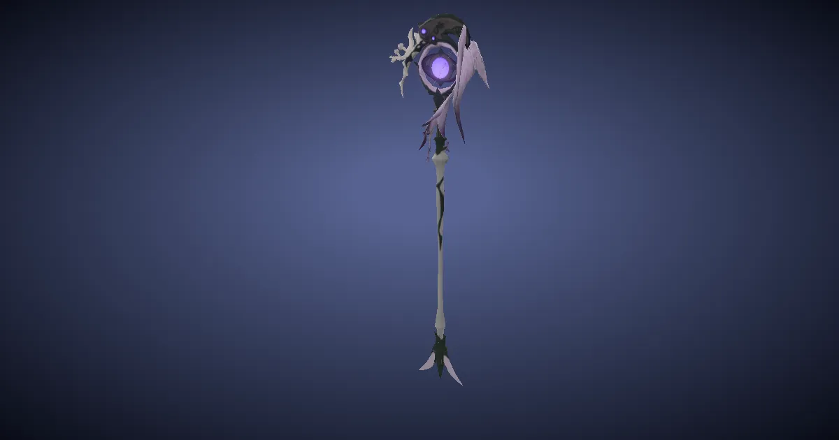 3D-Ansicht von Rosskastanien-Stab