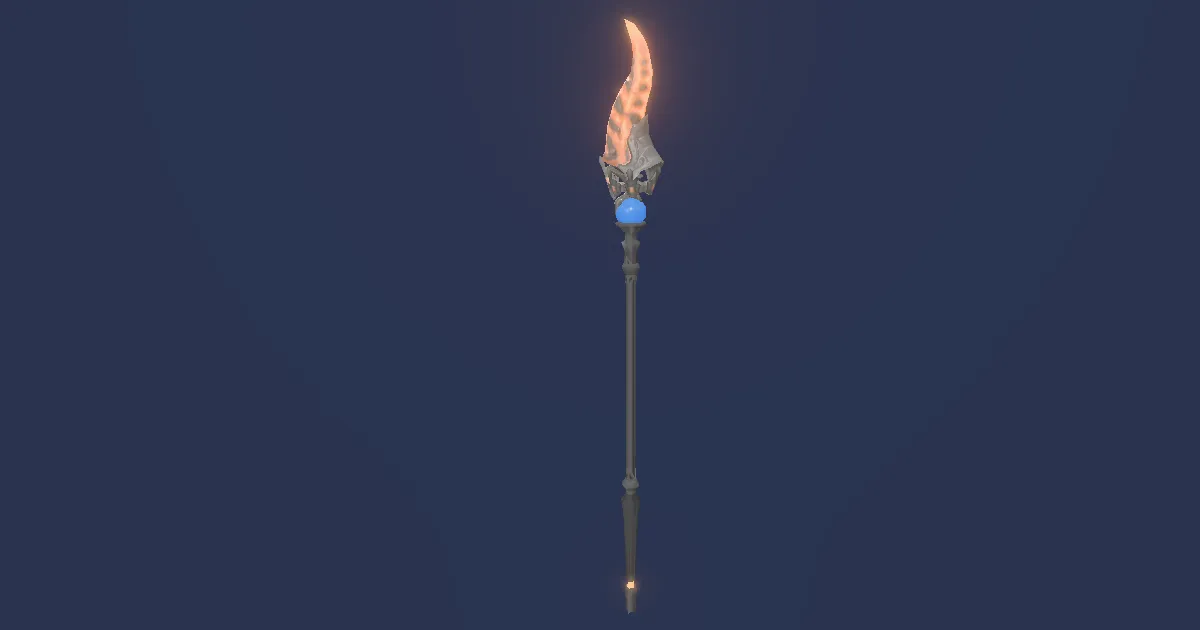 Ifrit's Rod - 3D render