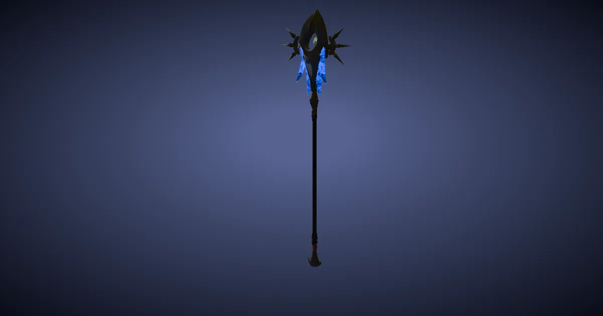 3D-Ansicht von Seelenazurit-Stab