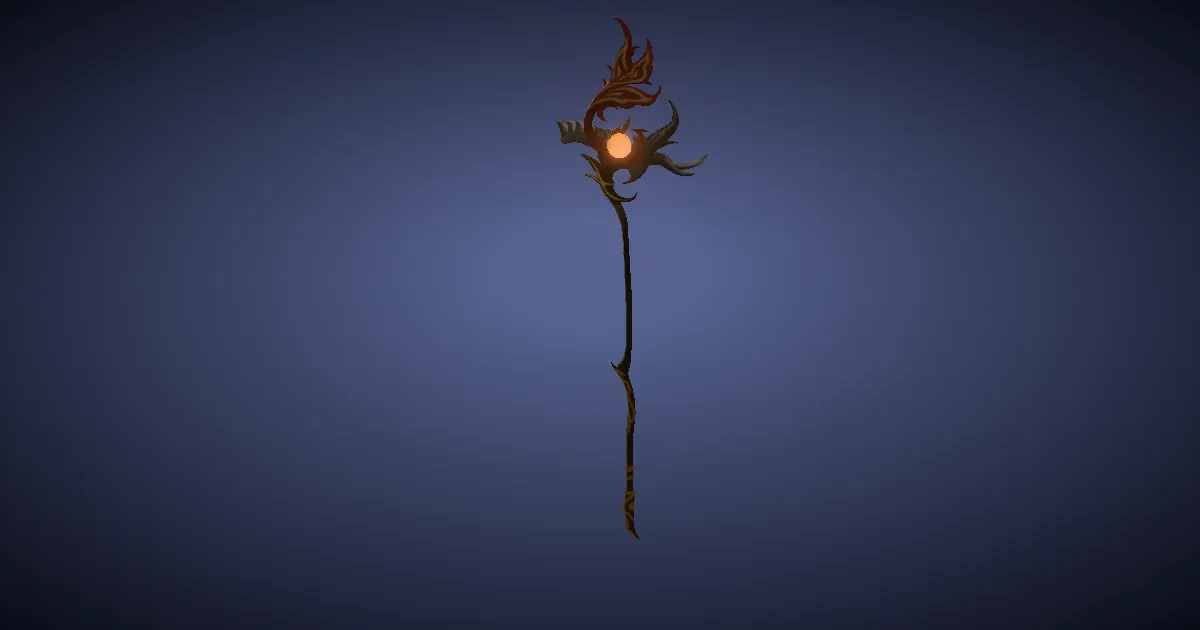 3D-Ansicht von Suzaku-Stab