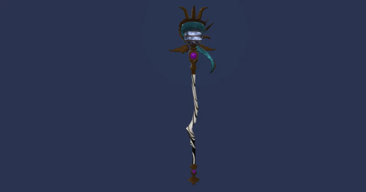 Seiryu's Rod - 3D render