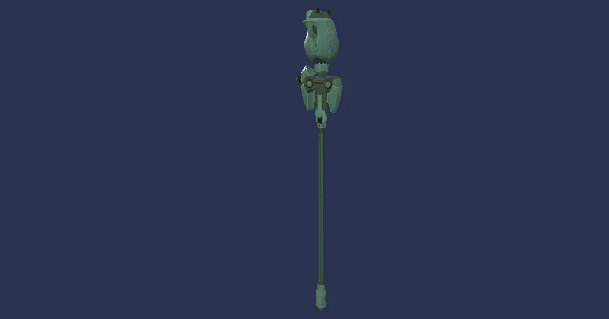 Dwarven Lignum Pole - 3D render