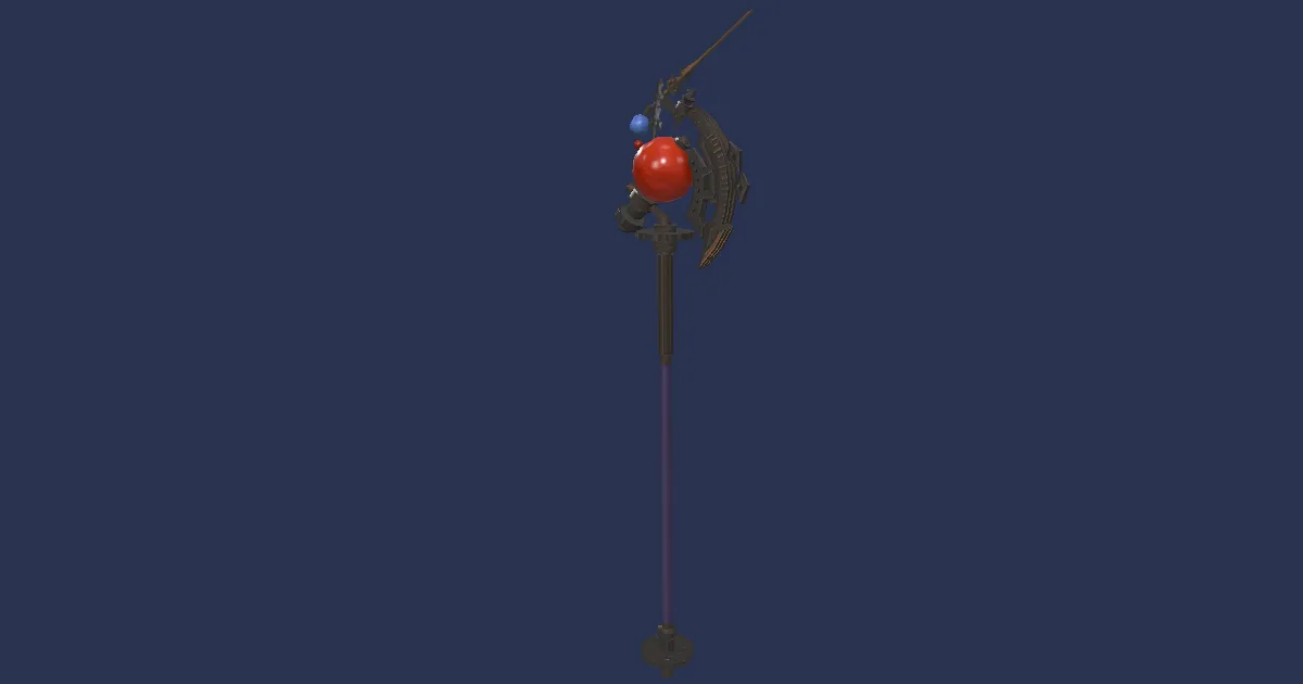 Koppranickel Pole - 3D render