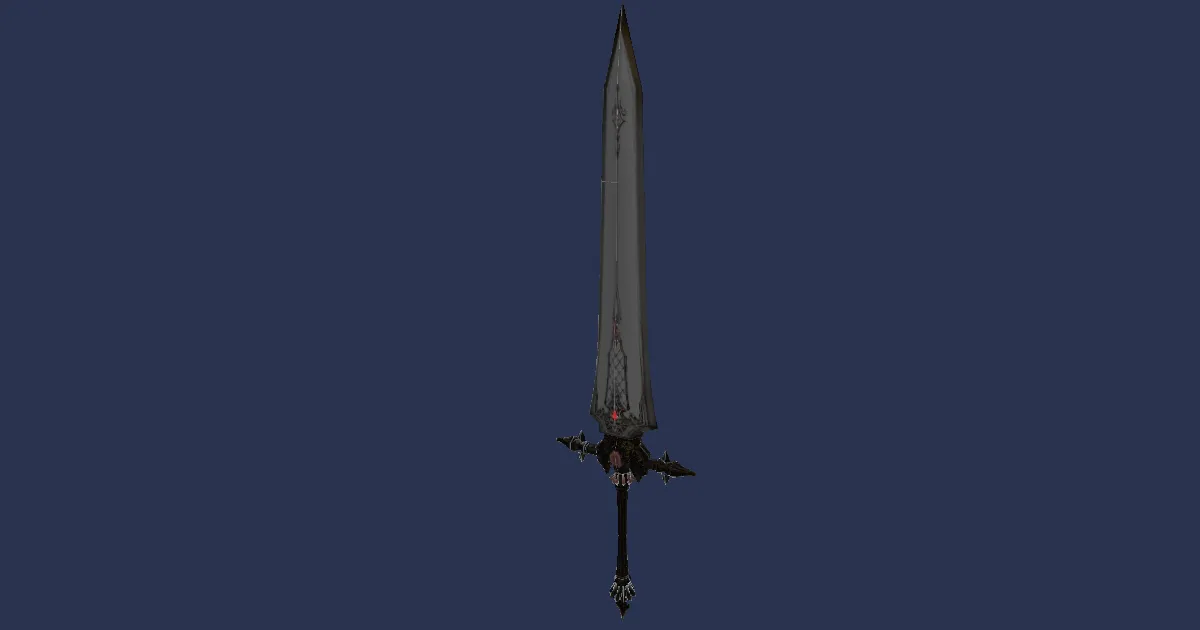 Molybdenum Longblade - 3D render