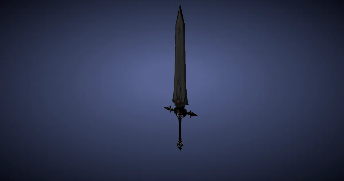 Rendu 3D de Lame en molybdène