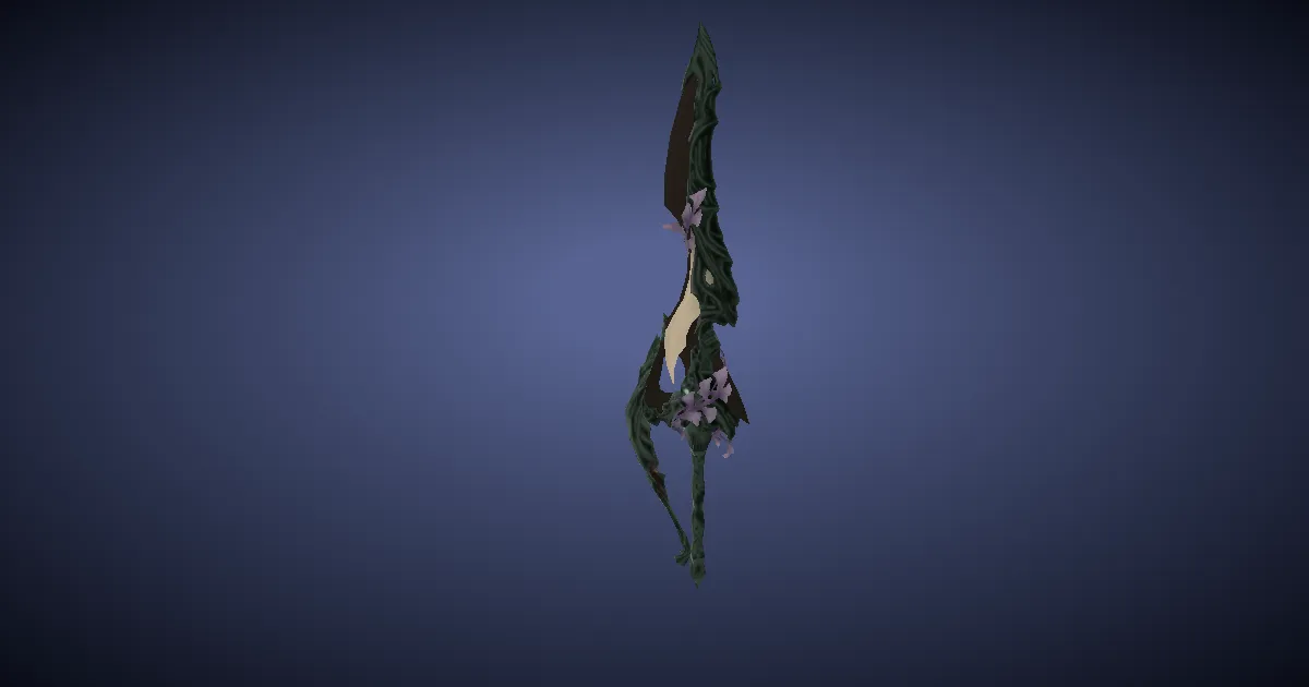 Rendu 3D de Fendoir en durium noble