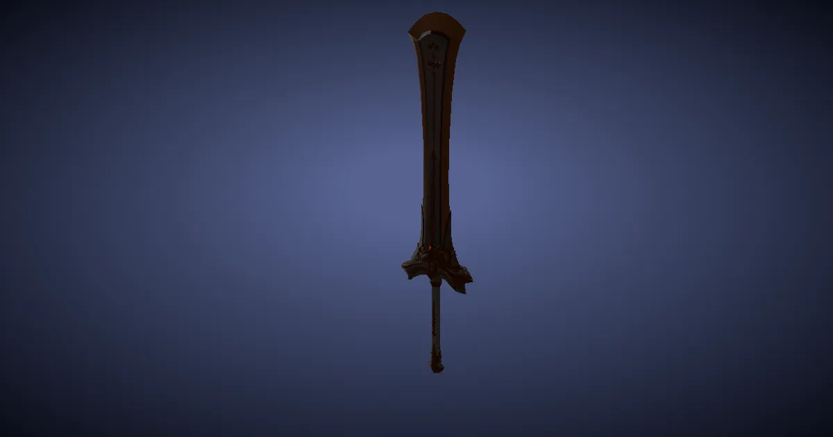 3D-Ansicht von Titanbronze-Guillotine
