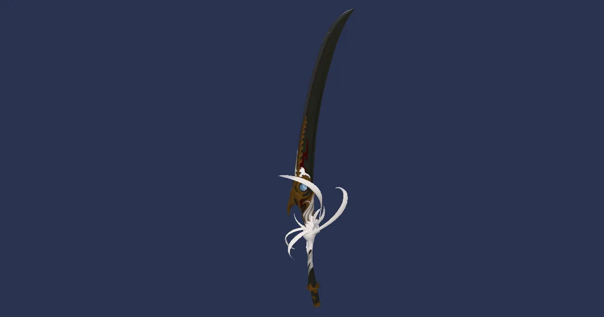 Rendu 3D de Odachi de Tsukuyomi