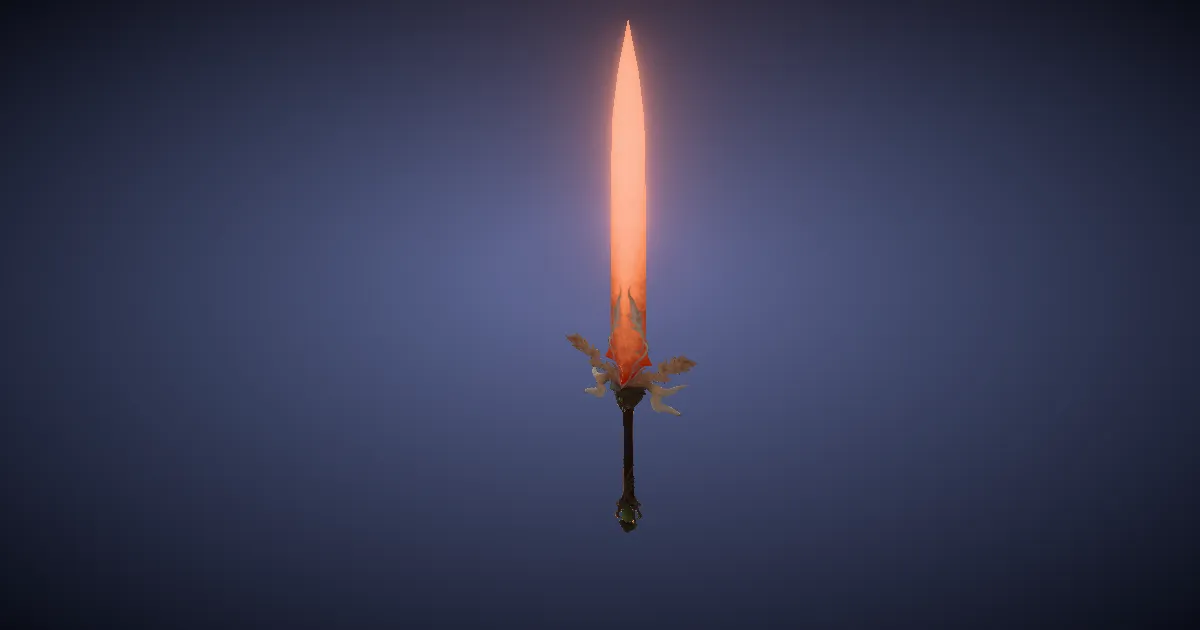 Suzaku's Odachi - 3D render