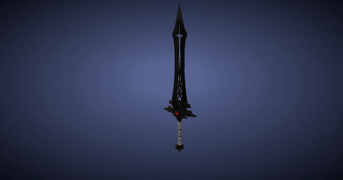 Rendu 3D de Claymore de la Pleine-ombre améliorée
