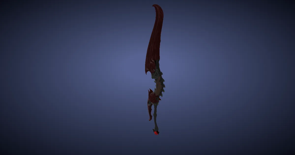 Ruby Greatsword - 3D render