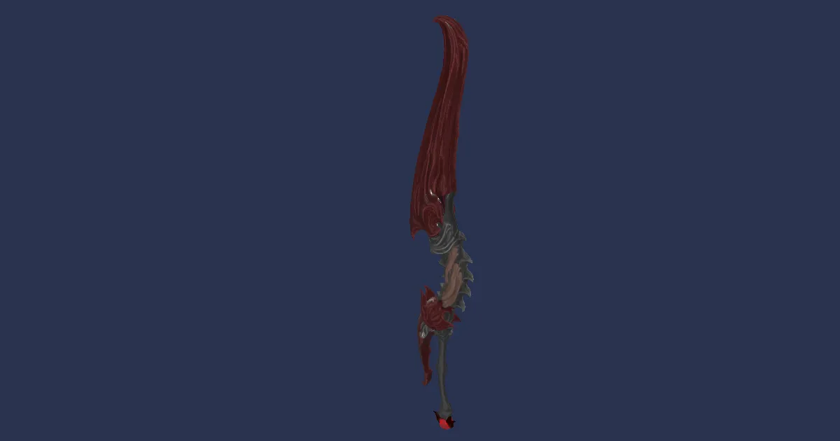 Ruby Greatsword - 3D render